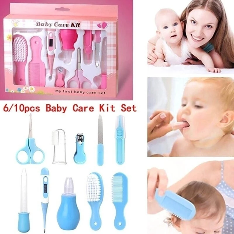 Kit de cuidado de la salud para recién nacidos, artículos de aseo para bebés, artículos esenciales para el cuidado del bebé, 6/8/10/13 uds.