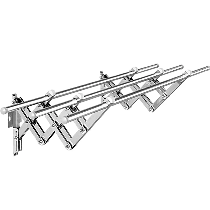 

Retractable quilt drying rack outside the balcony Outdoor outdoor push-pull folding drying rack Clothes drying rod Cooling rack