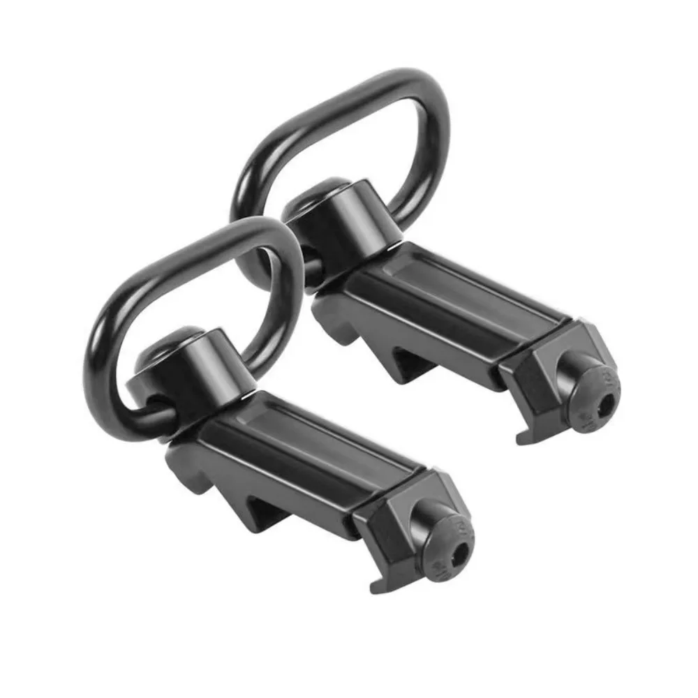

2 Pcs/Set Push Button Quick Release Detach QD Swivel Loop with Rail Attachment Mount