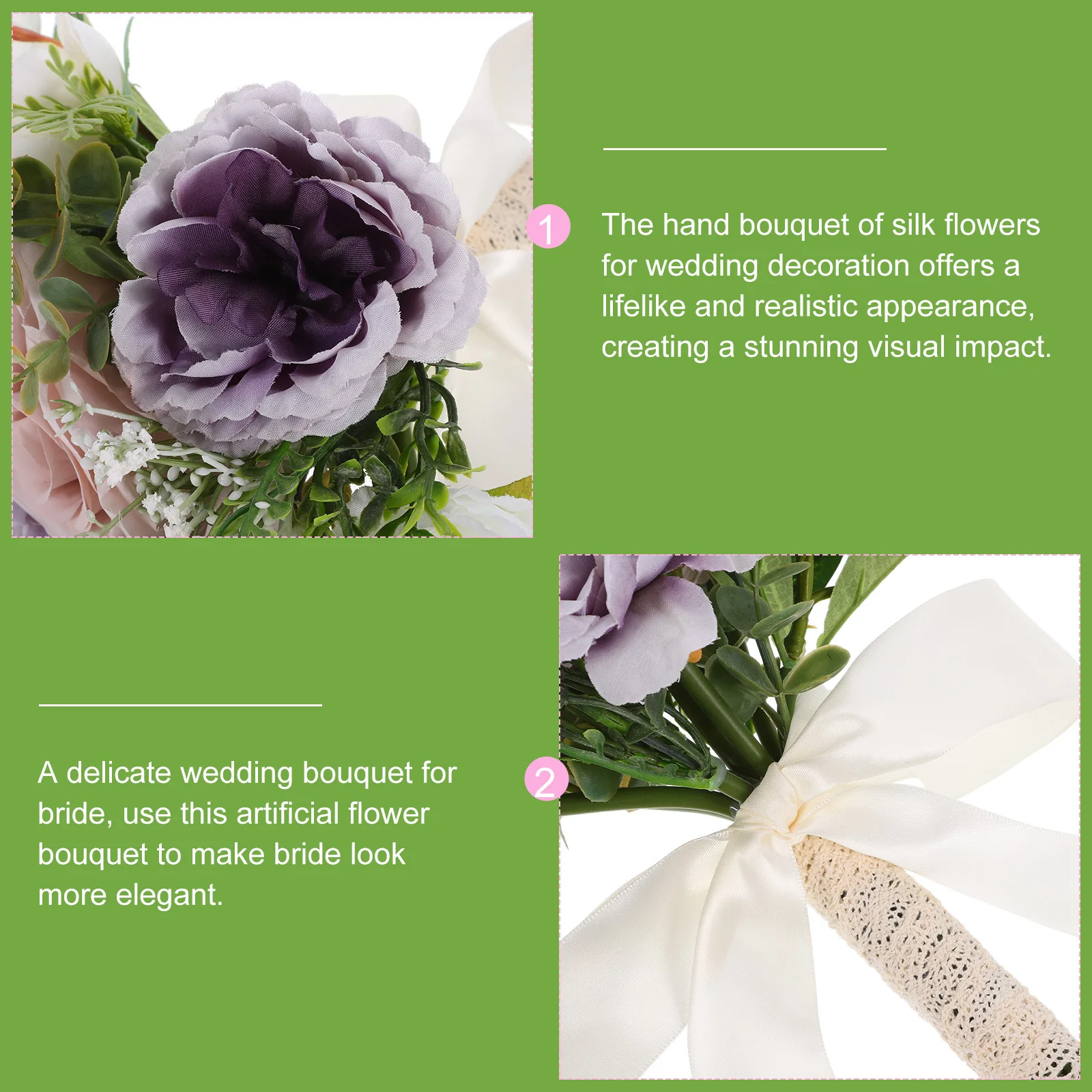 

Artificial Flower Bouquet Vintage Small Romantic Bridal Decoration Wedding Table Centerpiece Rustic Wedding Bouquet