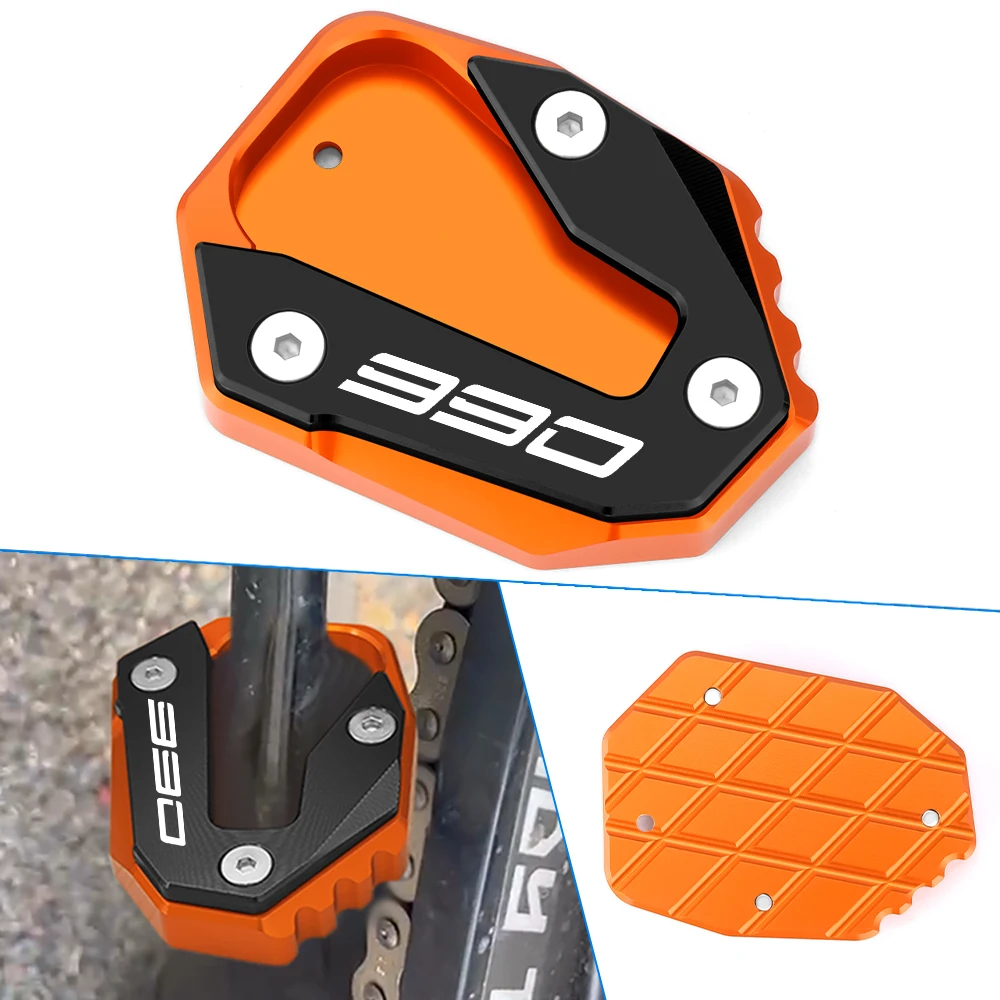 Motorcycle CNC Aluminum Kickstand Extender Foot Pad Accessories For KTM 990 Duke 990duke 2023 2024 Foot Side Stand Extension