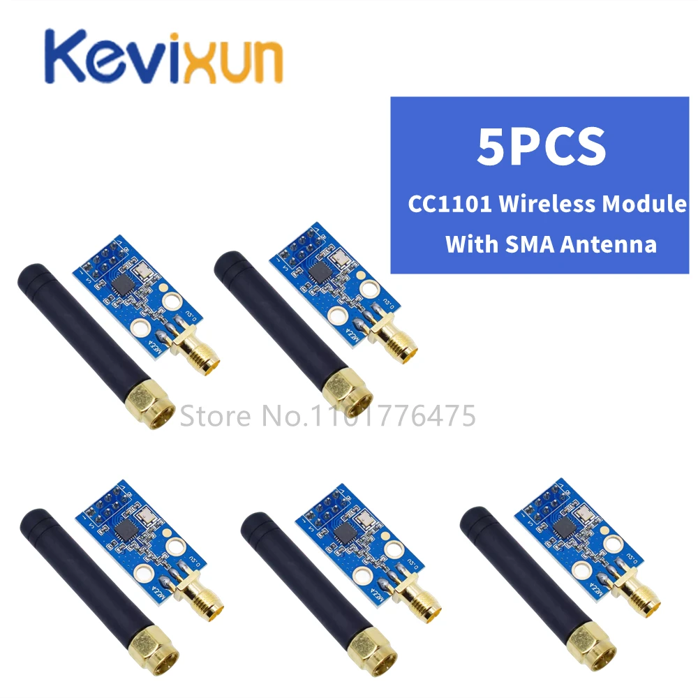 1/3/5pcs CC1101 Wireless Module With SMA Antenna Wireless Transceiver Module For Arduino 433MHZ