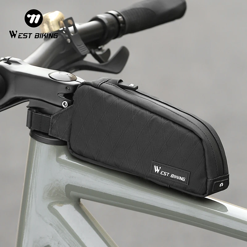 

Велосипедная сумка WEST BIKING, сверхлегкая верхняя передняя трубчатая рама, треугольная сумка, портативная водоотталкивающая дорожная сумка для горного велосипеда, корзина
