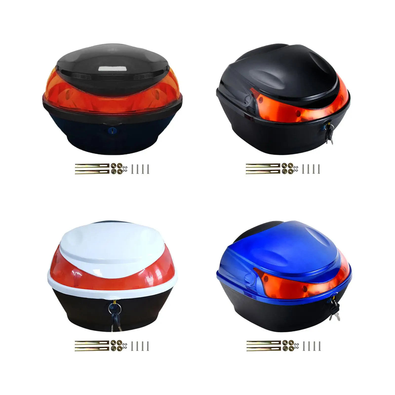 오토바이 탑 케이스 오토바이 후면 보관함 다목적 전기 자전거