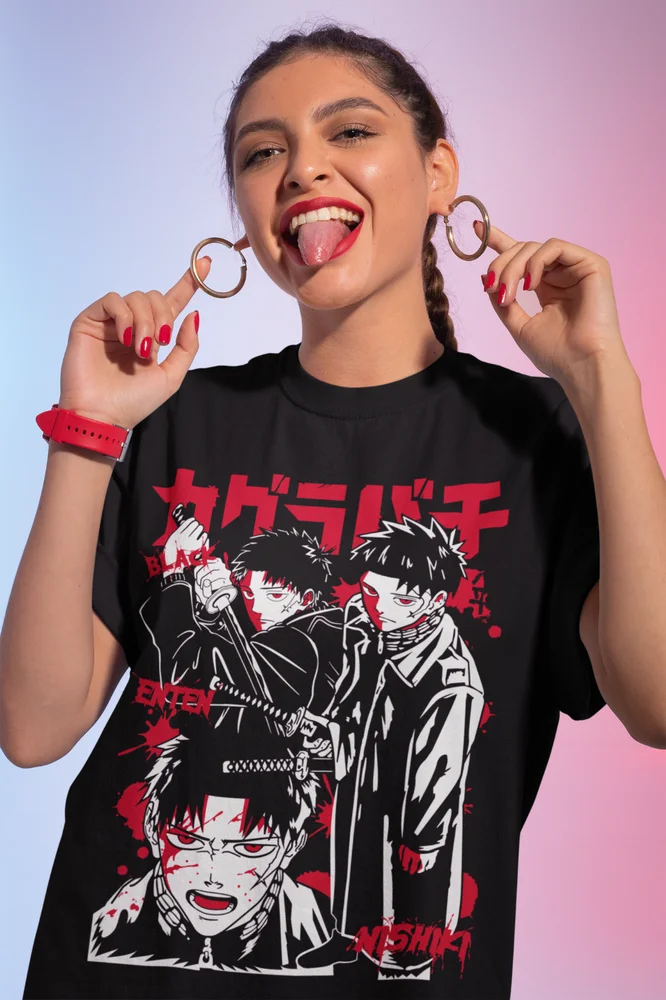Jujutsu Kaisen T-Shirt kagurabachi Gojo Satoru Girl Horror Anime Gift Shirt view 5