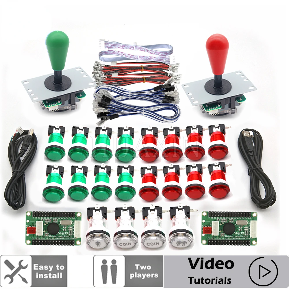 

Набор для сборки аркадной игры, 5 контактов, Usb-кодировщик, светодиодный индикатор, для ПК, Windows, расширитель Pi