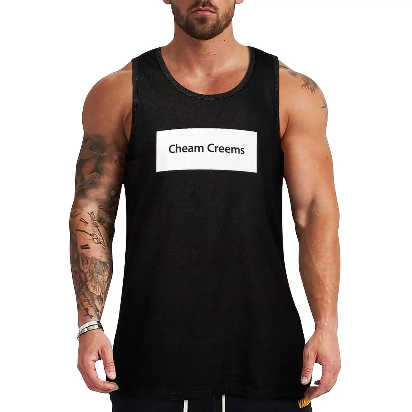 

Cheam Creems Tank Top T-shirts men gym shirt man gym accessories men