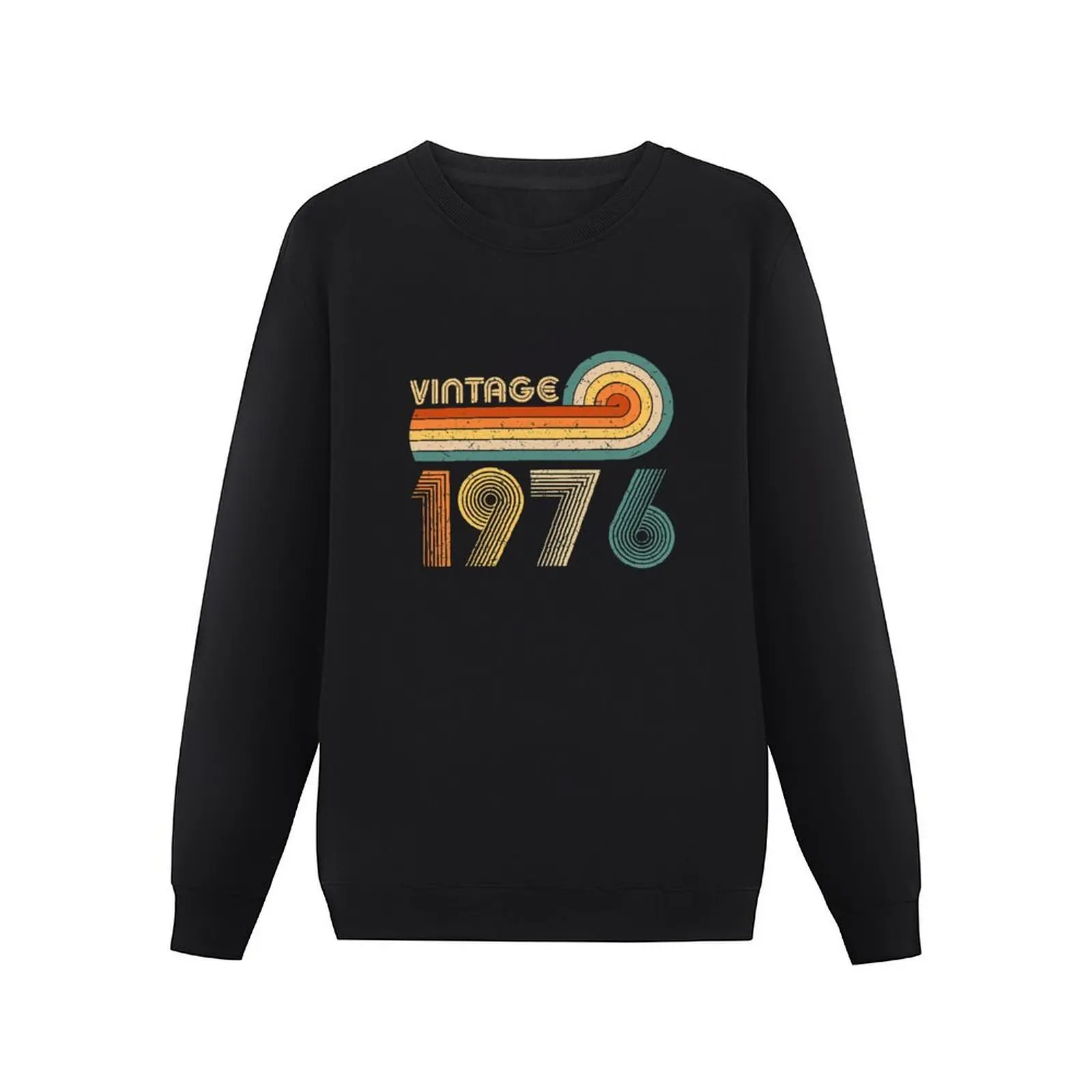 Vintage 1976 Pullover Hoodie blouse streetwear men men's clothes sweatshirt men