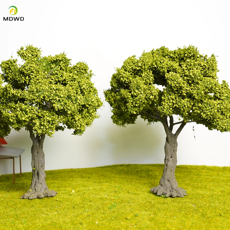 3-24cm Wire Tree Model Miniature Landscape Green Tree Decoration Mountain DIY Material Scale Model Train Railway Layout