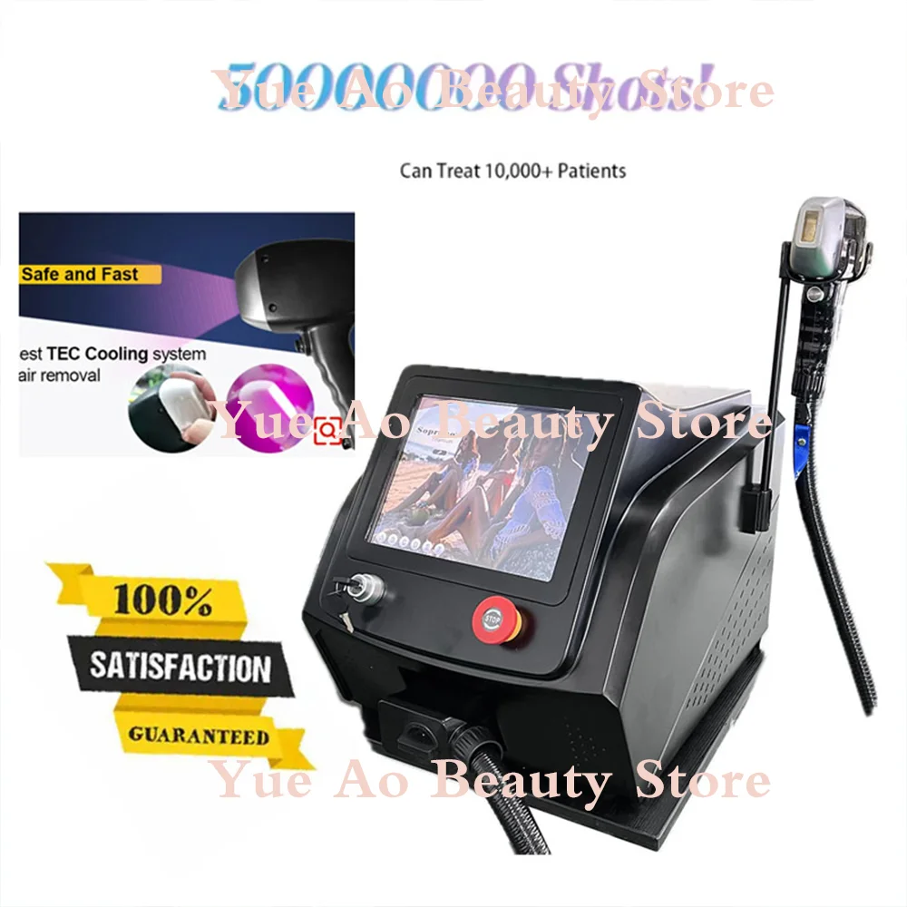 

High Power Hair Removal Instrument, LCD Handle Adjustable 3 Wavelength 3500W High Energy 808NM Diode Laser Beauty Rejuvenation