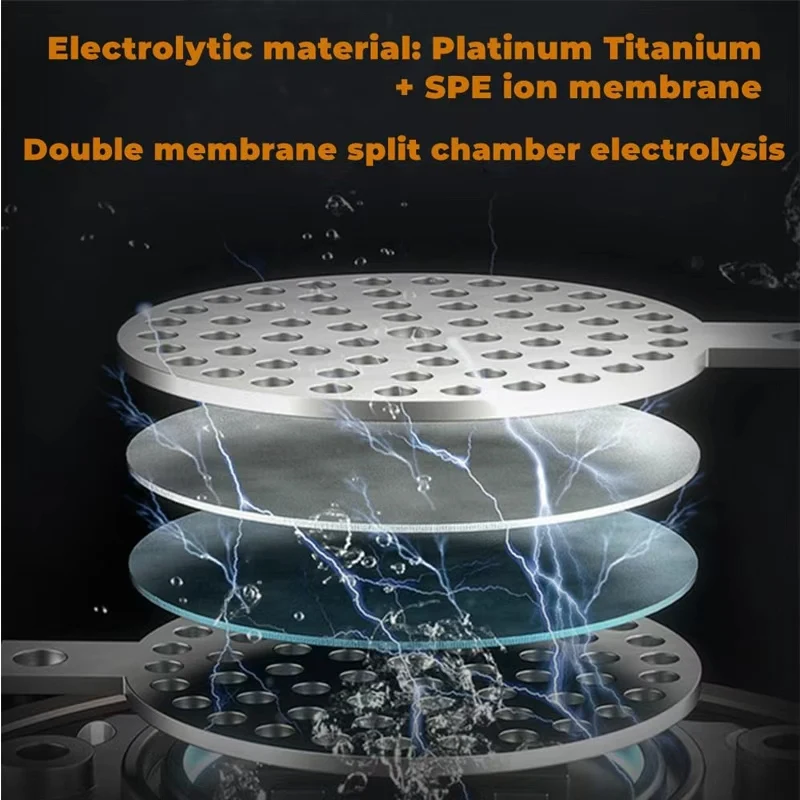 3/6 دقيقة الهيدروجين إنتاج زجاجة ماء المحمولة الهيدروجين زجاجة ماء مولد 2000ppb زجاجة ماء الهيدروجين مع الاستنشاق #4