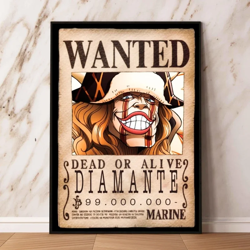 Anime Character Pictures Poster One Piece Cracker Classic Poster Home Hanging Living Room Decor Gifts High Quality Art Wall