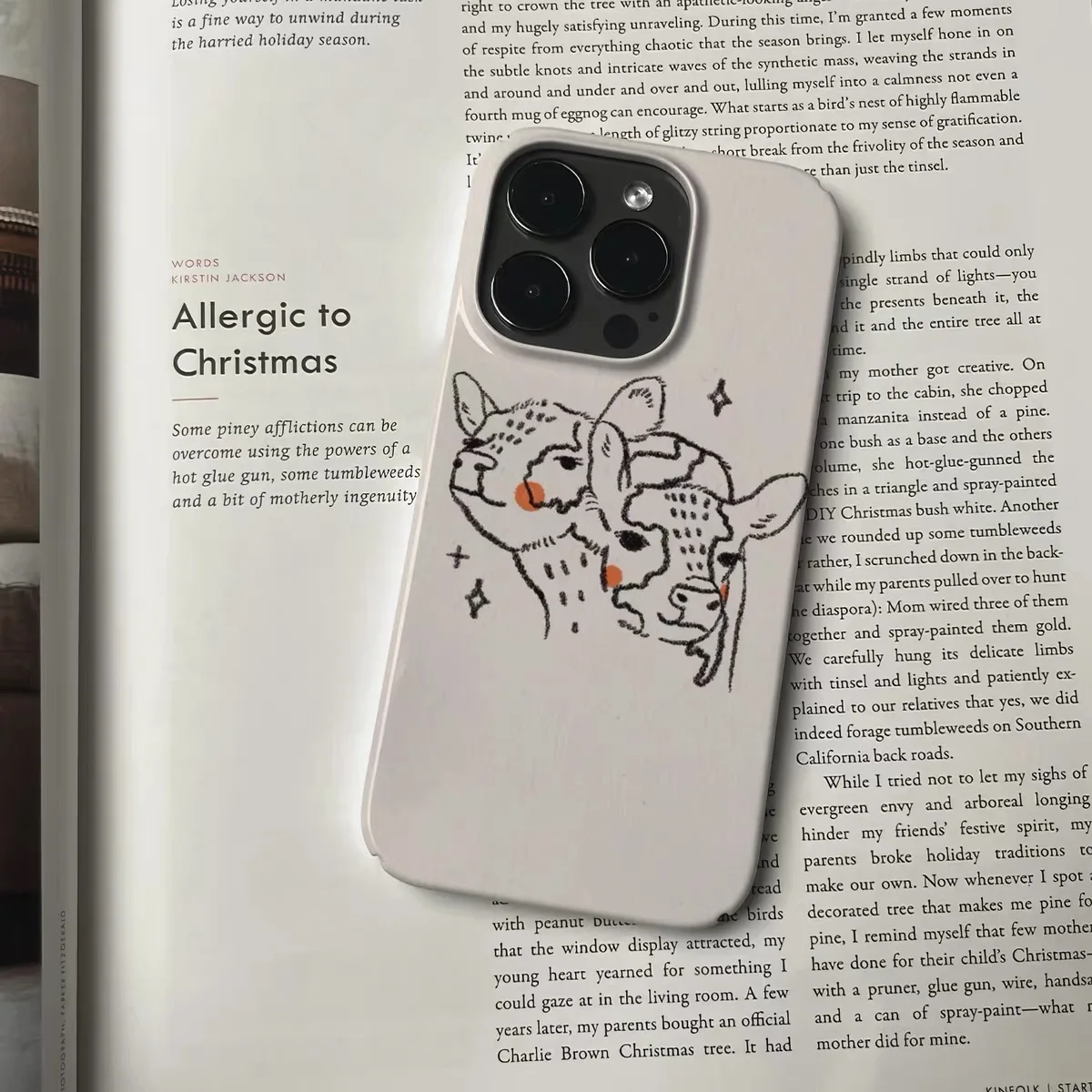 Ins Sweetheart Cartoon Deer Case for IPHONE 17 16ProMax 15 14 13 12 11 PRO Plus SE Acrylic TPU Two in One Magnetic Phone Cases