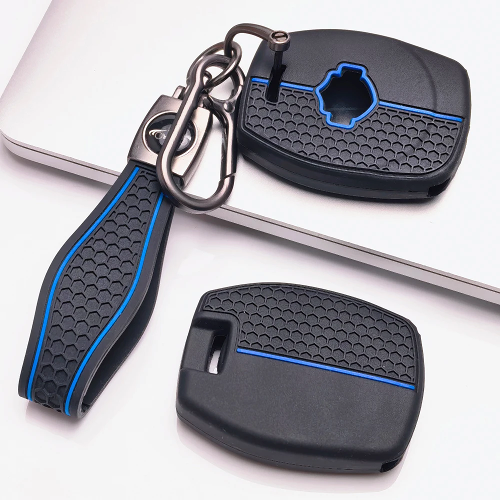 Soft Key Cover For Harley Davidson XL Dyna Softail Touring Trike Sportster S 1250 RH1250 RA1250S with carabiner lanyard