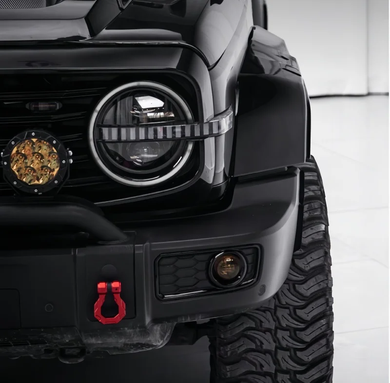 عجلة السيارة الحاجب ملصق مزخرفة صالح ل GWM خزان 300 2021-2025 تعديل السيارات عجلة الحاجب المضادة للخدش واقية ملصق #3