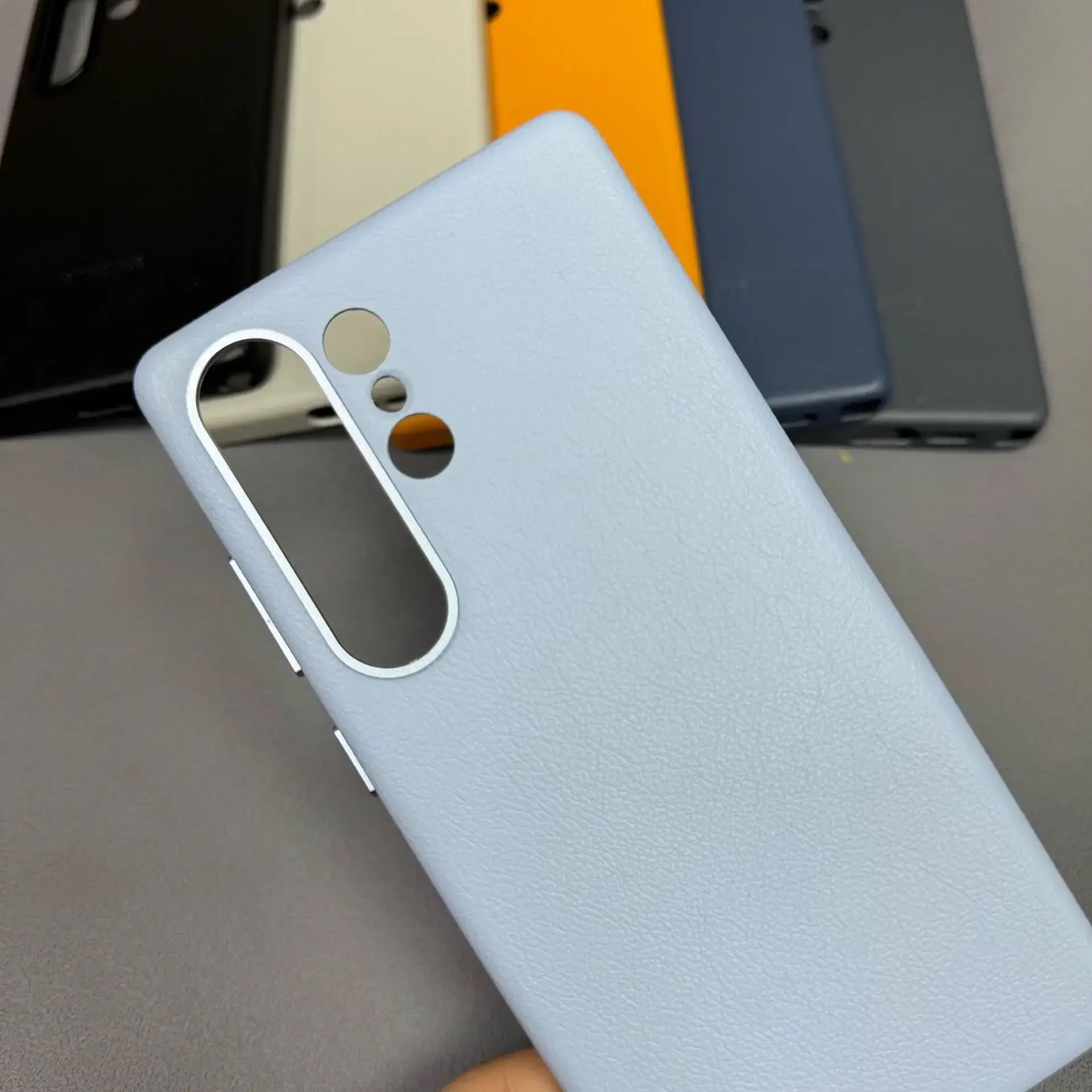 ينطبق على حافظة الهاتف المحمول المغناطيسية Samsung S25 Ultra بإطار معدني شامل بلون سادة حافظة جلدية راقية magsafe