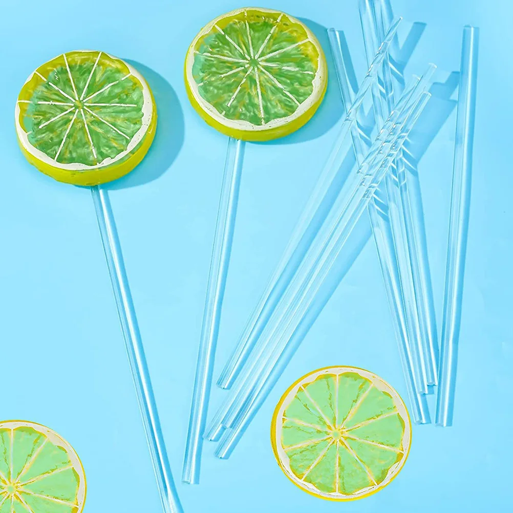 

100pcs Cake Pops Sticks Candy Bar Chocolate Sugar DIY Tools Stirring Rods Acrylic Lollipop Bars Reusable Mixing Craft Supplies