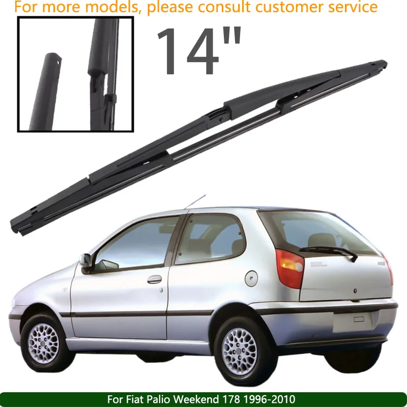 

For Fiat Palio Weekend 178 1996-2010 Car Accessories 14" Rear Windshield Windscreen Washer Wiper Blade
