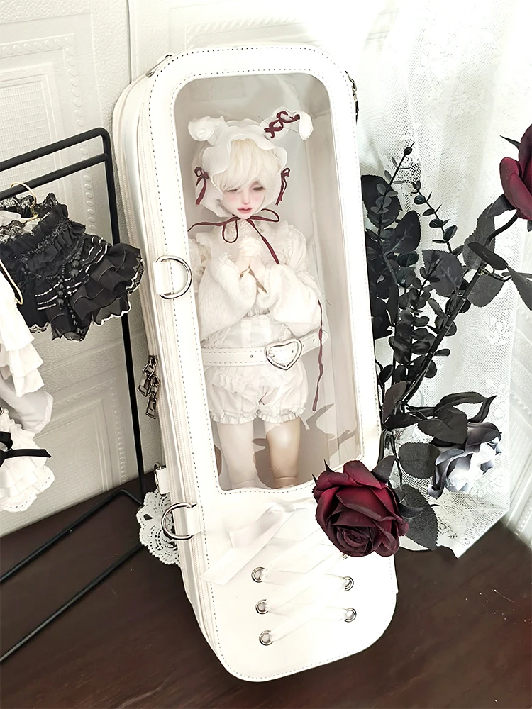Original Blue Y2k 4 Points Bjd Baby Doll Bag Students Cute Doll Collection Bag Portable Crossbody Shoulder Bjd Shoulder Bags