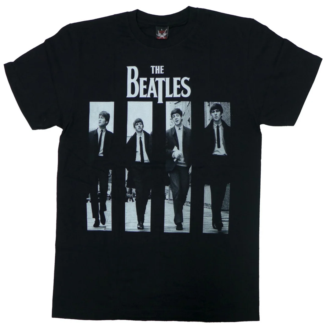 البيتلز الأسود روك باند تي شيرت الخريف موضة الرياضة القطن الخالص تي شيرت رجالي ملابس الأطفال المحملة Y2k امرأة #1