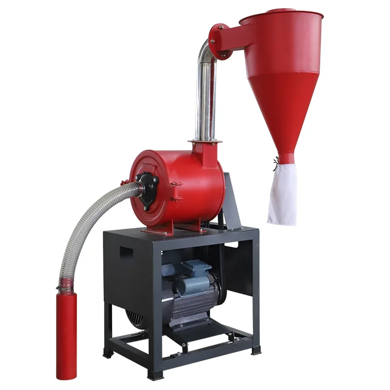 Self-priming corn grinder household automatic 220v grain powder machine breeding feed grinding noodle crusher