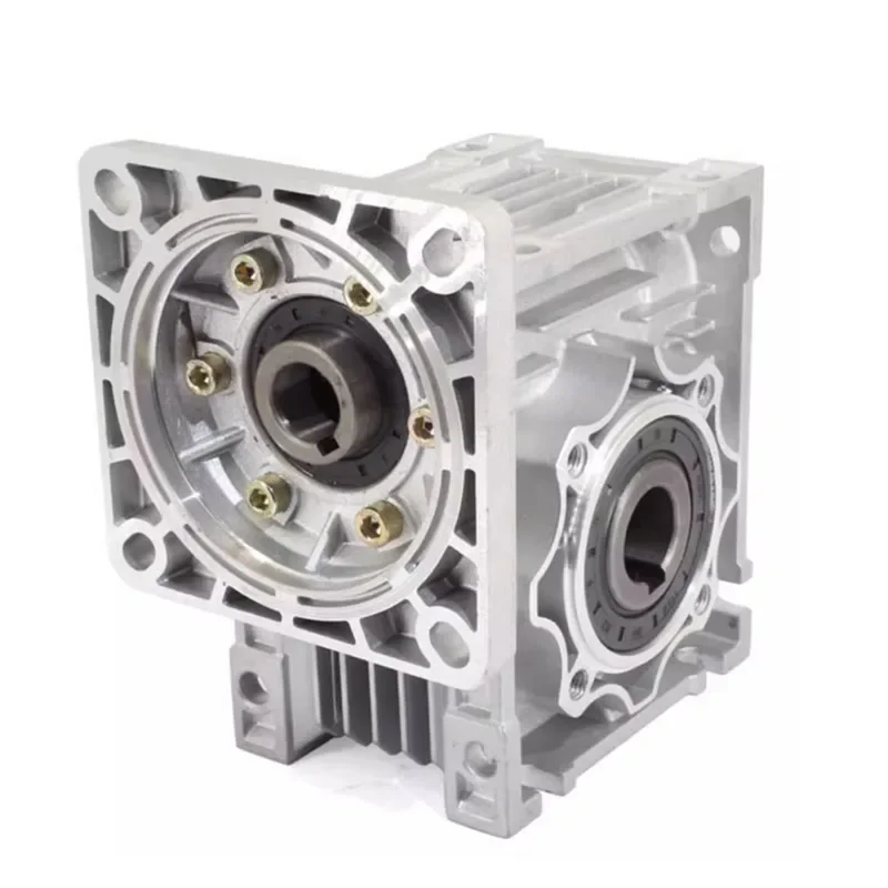 Worm Gearbox NMRV040 Gear reducer  CYRV40 Input 9/11/14mm Output 18mm Ratio 5:1-100:1 Tin bronze worm gear free-maintenance
