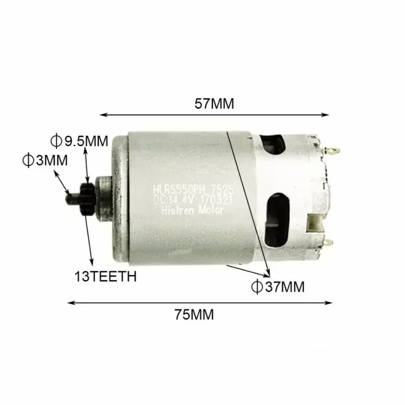 14.4V 13 Teeth Motor 13teeth For BOSCH GSR GSB 14.4-2-LI 1440LI GSR14.4-2-LI PSR14.4LI-2 2 GSB14.4-2-LI PSR1440LI-2 PSB1440LI-2