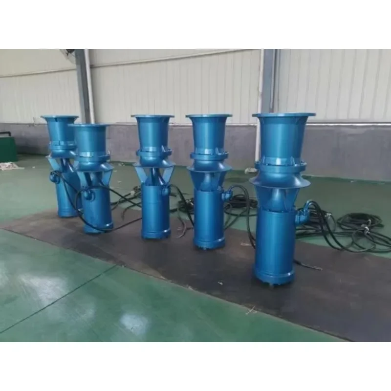 

10 12 14 Inch Outlet Large Flow Water Propeller Pump Cast Iron 22hp Submersible Axial Flow Pump for River Fish Pond