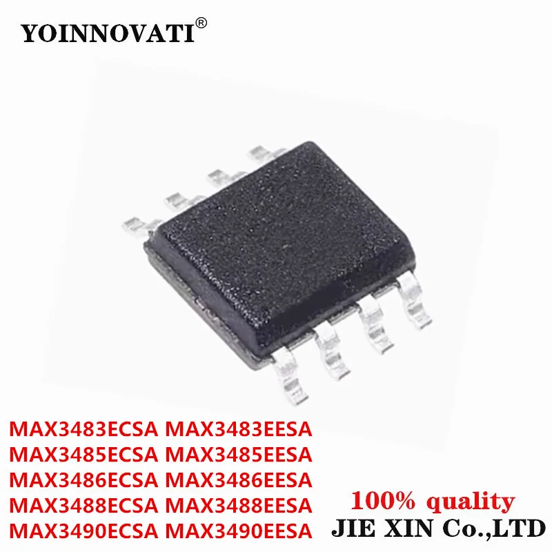 10Pcs New MAX3483ECSA MAX3483 MAX3485ECSA  MAX3485 MAX3486ECSA MAX3488 MAX3488ECSA EESA MAX3490ECSA MAX3490 SOP-8 module Stock