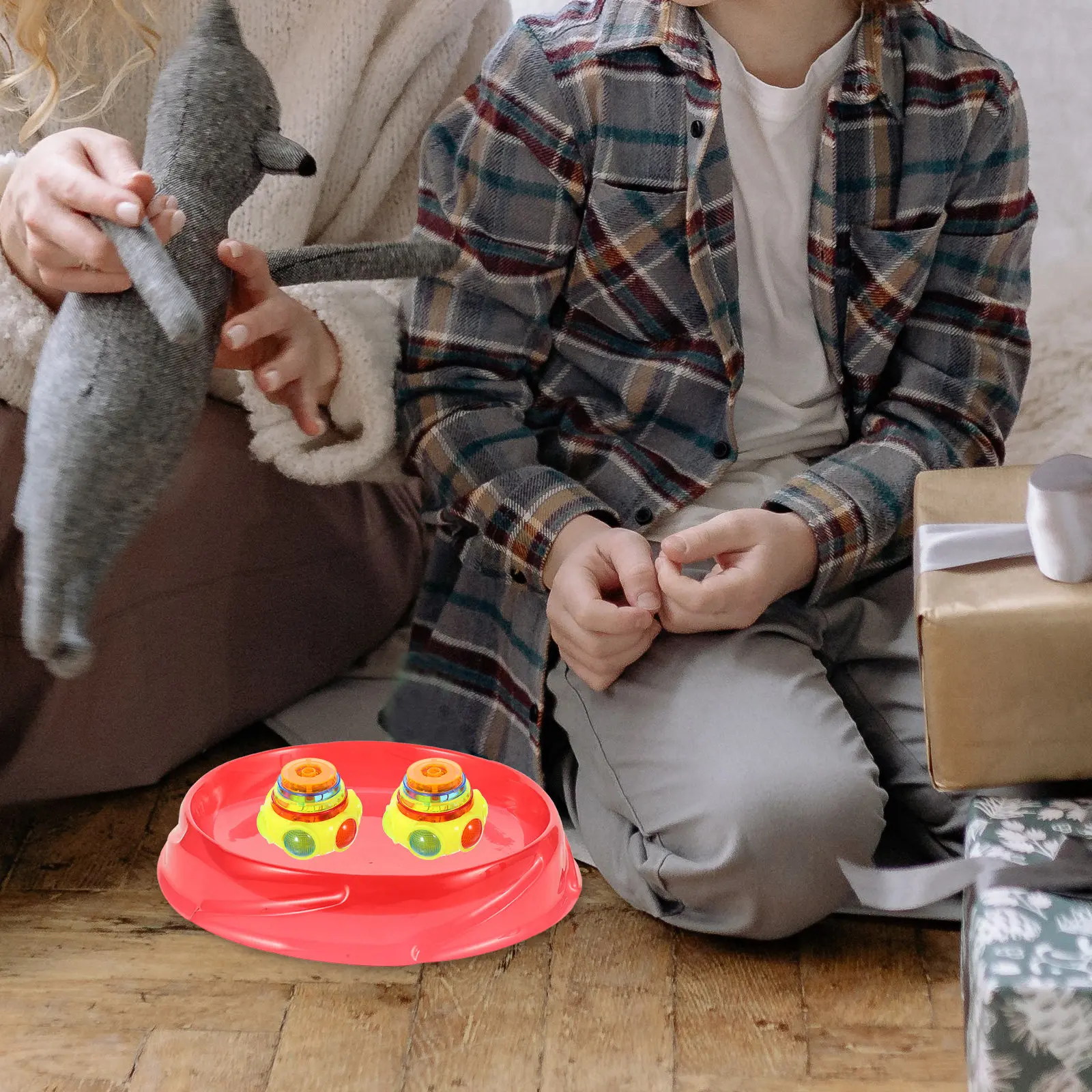 Round Gyro Training Board Rugged Portable Plastic Tray Replacement Plate for Interactive Gyro Game and Skill Development