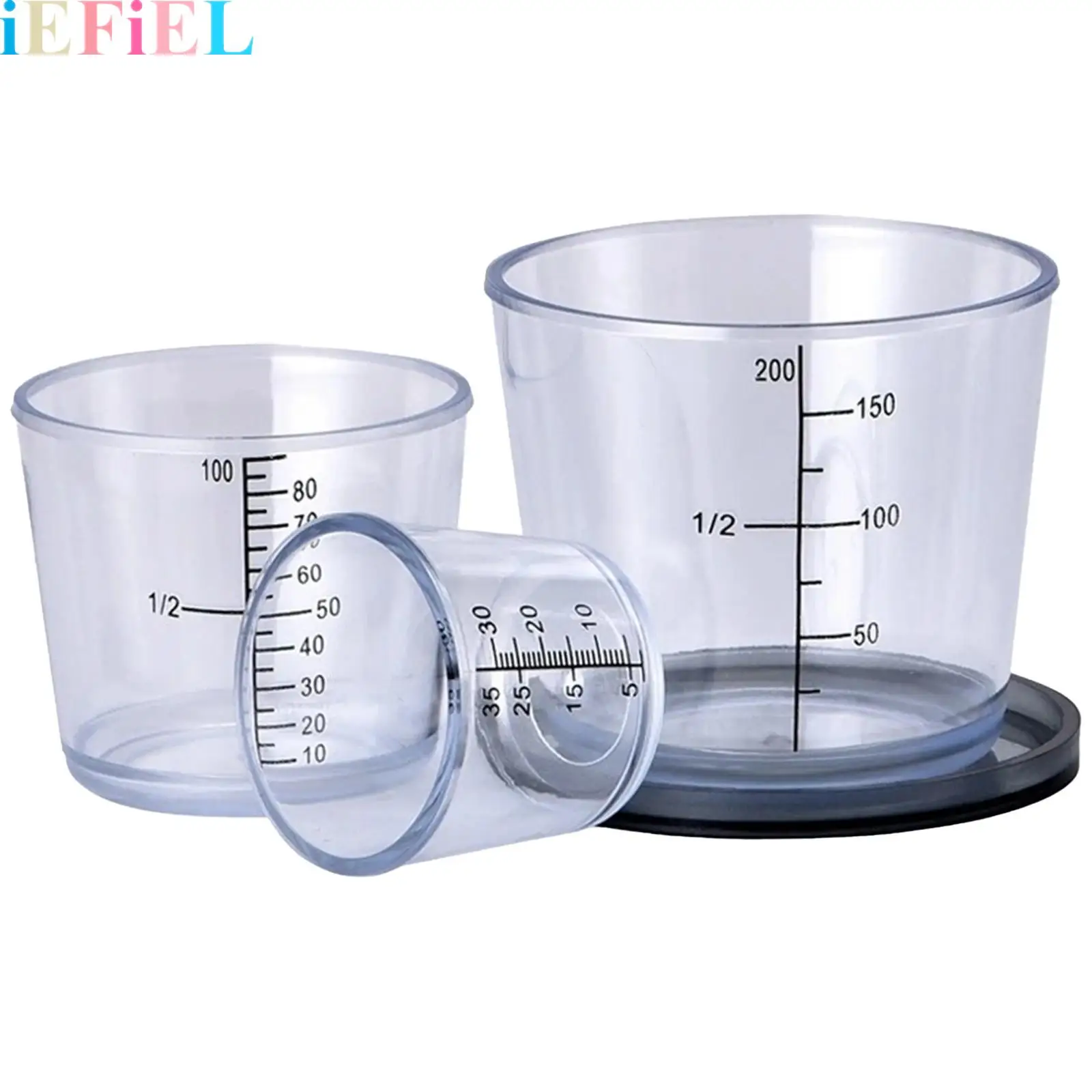 

Transparent Bait-specific Measuring Cups with Scales Set for Fishing Enthusiasts Fishing Supplies