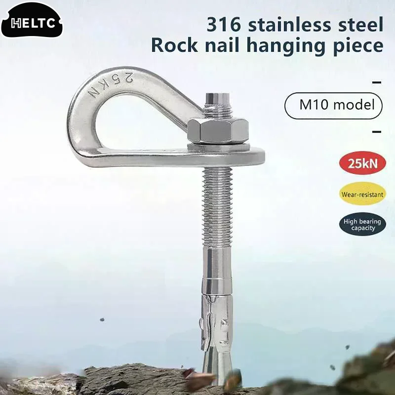 Perno de Anclaje de Acero Inoxidable 304 M8 M10 M12 para Puntos de Anclaje de Escalada, Placa de Expansión y Herrajes para Escalada en Roca