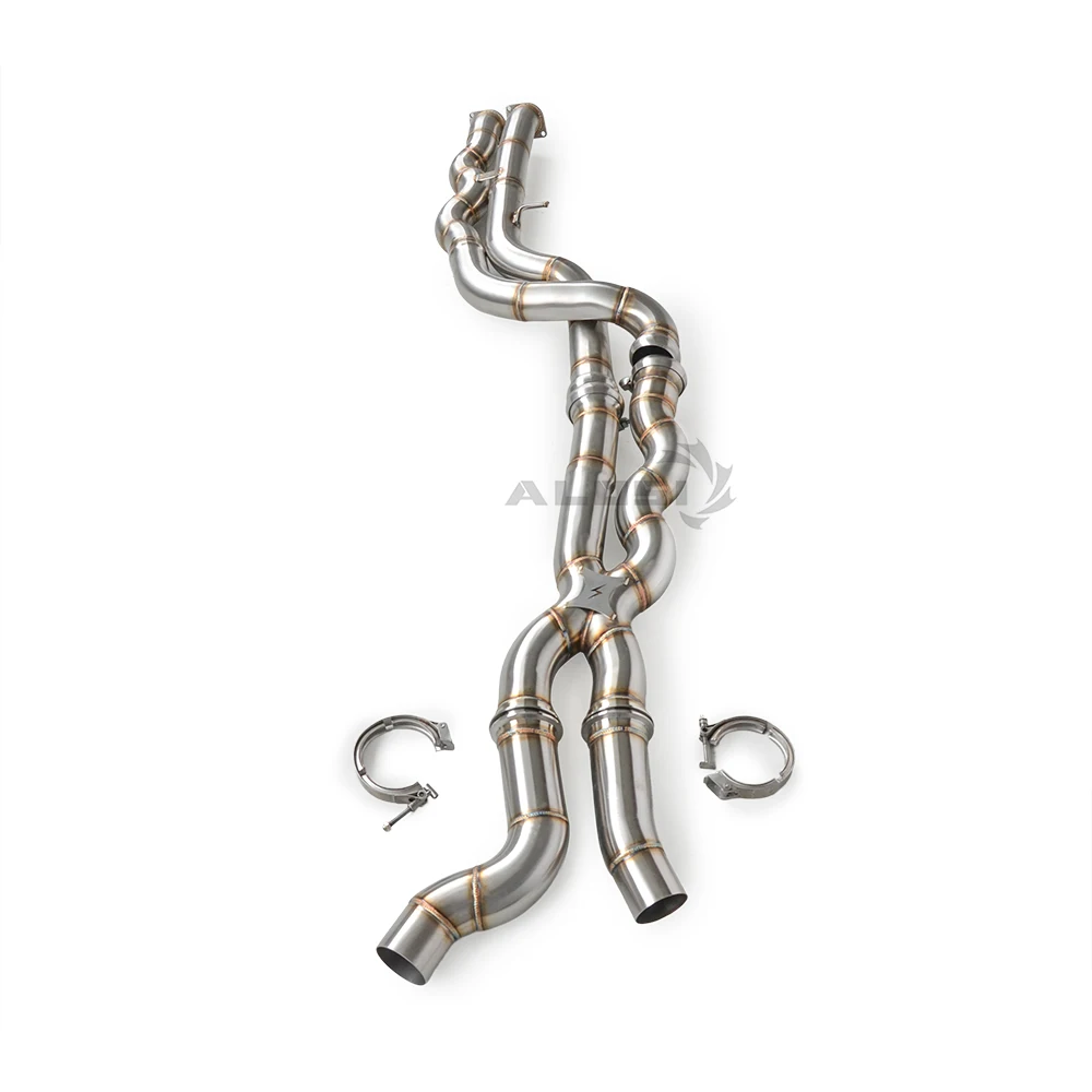 For BMW M2C M2 Competition F87 S55 3.0T 2018-2021 304 Stainless Steel Mid Pipe Exhaust System No Resonator