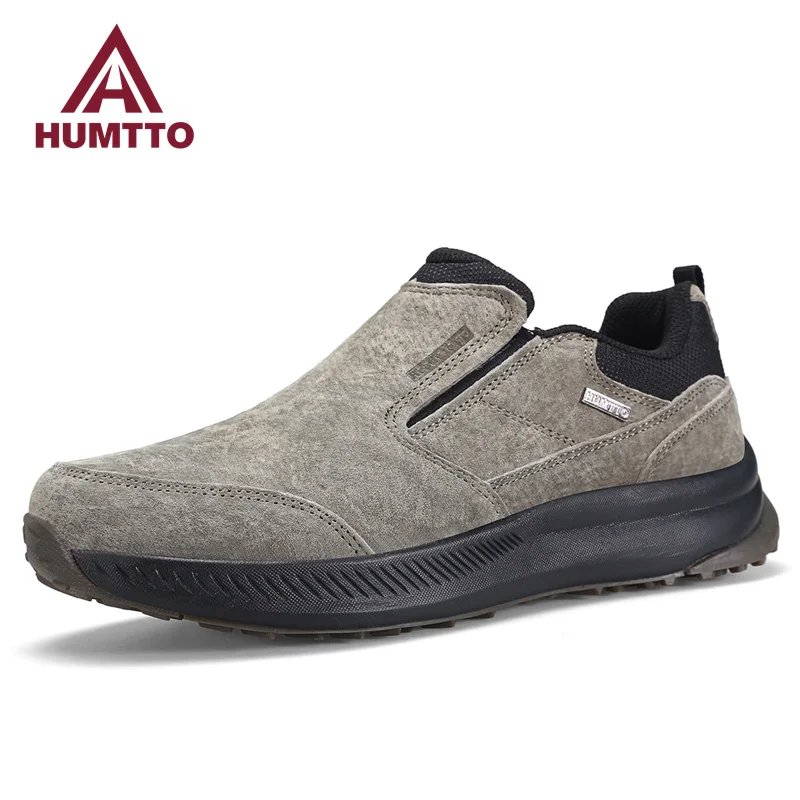 HUMTTO Hiking Shoes Waterproof Climbing Trekking Sneakers for Men Luxury Designer Male Leather Walking Outdoor Sports Mens Shoes