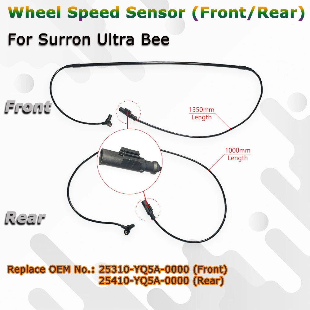 OTOM Ultra Bee Front Rear Wheel Speed Sensor Wire For Surron Electric Dirt Bike SUR-RON Replace Original Speed Sensor Cable Part
