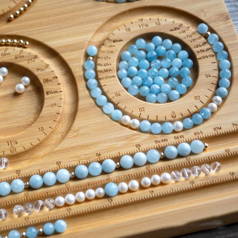 Wood Beaded Board Beaded Board Bracelet Anklet Wooden Pearl Board For Making Jewelry Bracelet Beaded Pad Tray