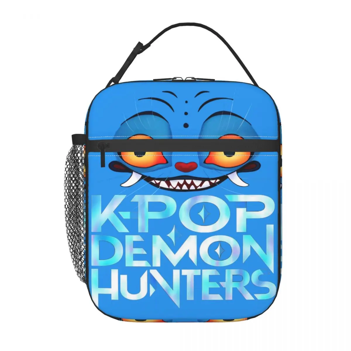 

Kpop Demon Hunters Blue Tiger Face Изолированная сумка для обеда Большой контейнер для обеда Термосумка Tote Ланч-бокс Колледж Пикник Мужчины Женщины