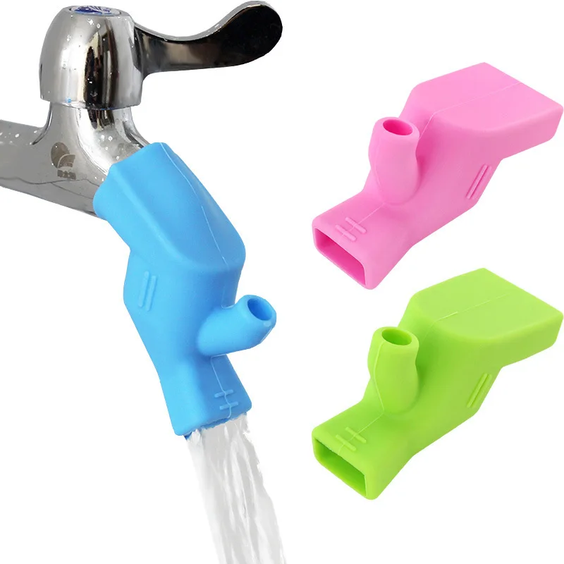 3Pc Aanrecht Kraan Extender Rubber Elastische Mondstuk Gids Kinderen Water Saving Tap Extension Voor Badkamer Accessoires