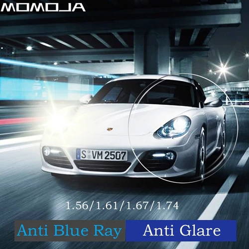 Imagen 2 del producto MOMOJA 1,56/1,61/1,67/1,74 Anti-luz azul antideslumbrante antiarañazos conducción de ordenador miopía hipermetropía astigmatismo lentes ópticos