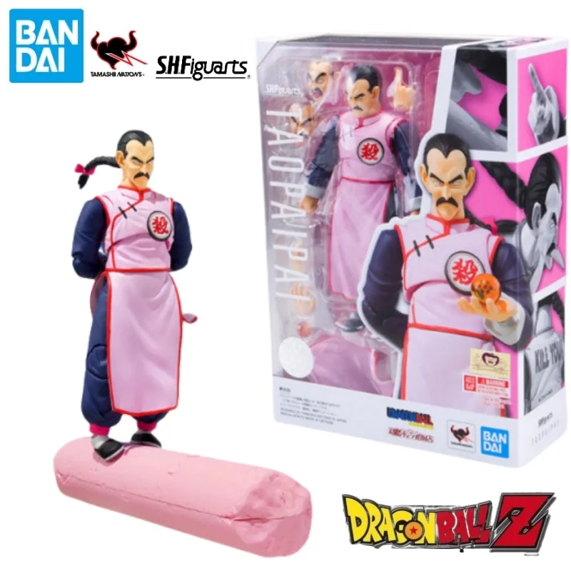 New 100% Original Bandai Tao Pai Pai S.h.figuarts Dragon Ball 15cm Pvc Anime Action Figure Model Collection Kids Toys Gifts