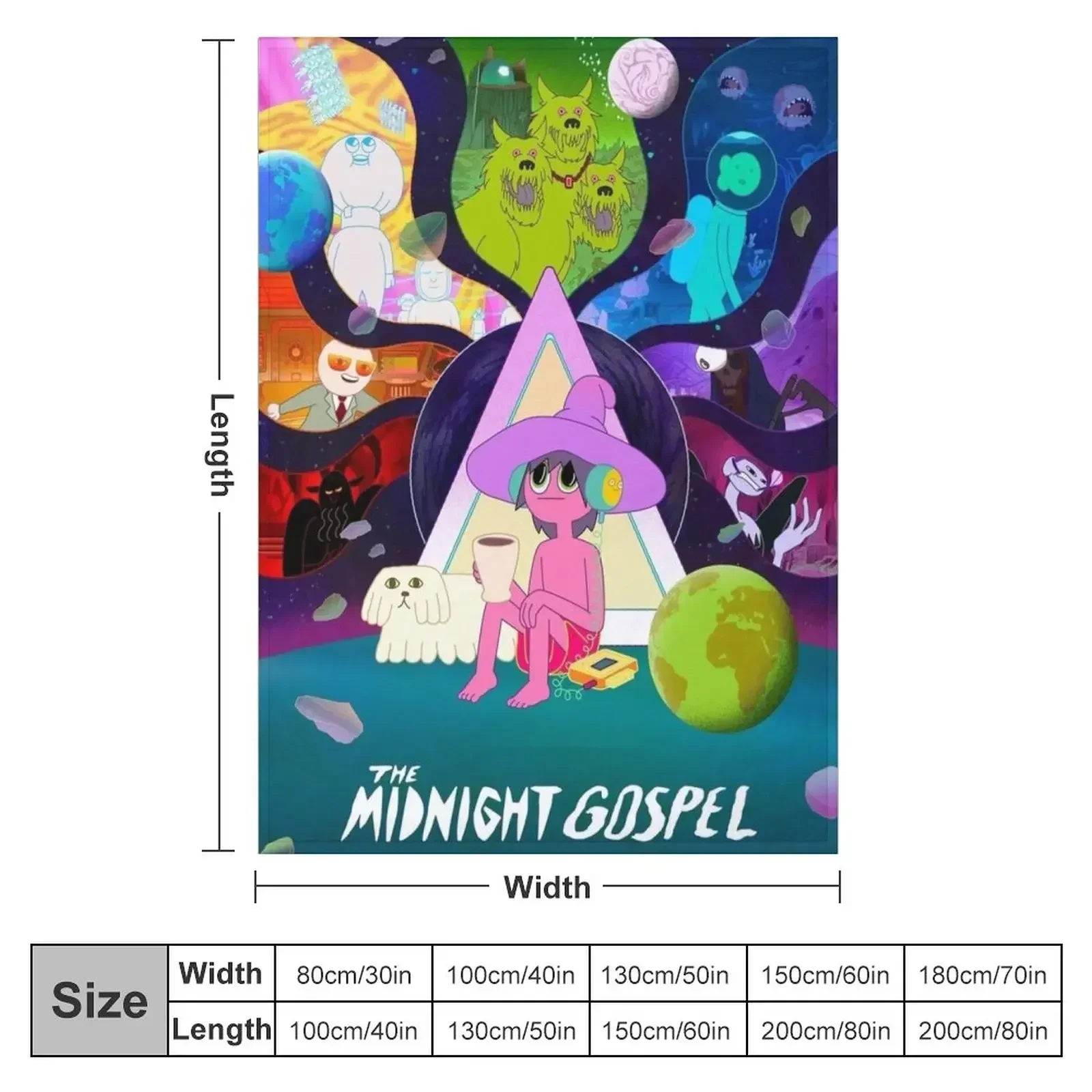 Midnight Gospel Throw Blanket Hairy Tourist Giant Sofa Loose Custom Kid'S Blankets