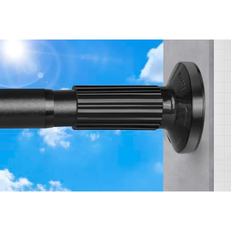 

Tension Curtain Rod 51-165In 4.25-13.75Ft Extra Long Outdoor Curtain Rod No Drilling for Window or Bathroom Patio Adjustable Sp