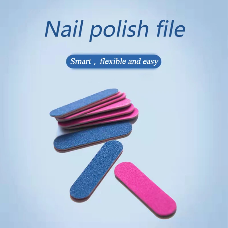 

Nail polish file strips, purple and pink double-sided wood chips, nail polishing and shaping, nail surface polishing 50/100 pcs.