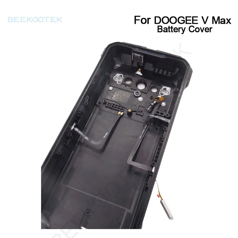 New Original DOOGEE V Max Back Case Cover Battery Cover With Receiver Fingerprint Side Power Volume Cable For DOOGEE V Max Phone