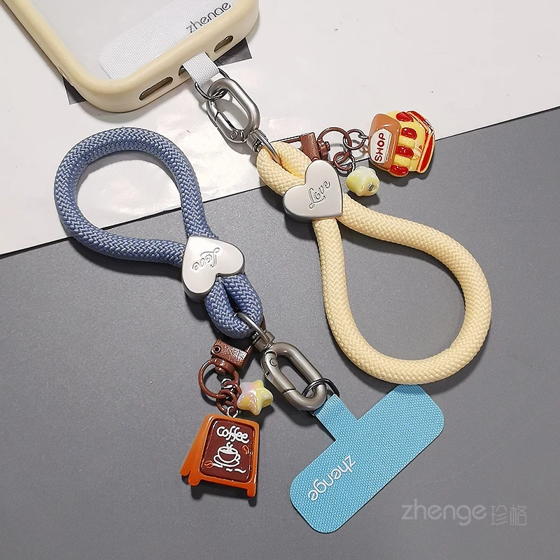 

Женский ремешок для телефона Love Ring, вращающееся подвесное кольцо, прочный, с защитой от потери, модный, универсальный