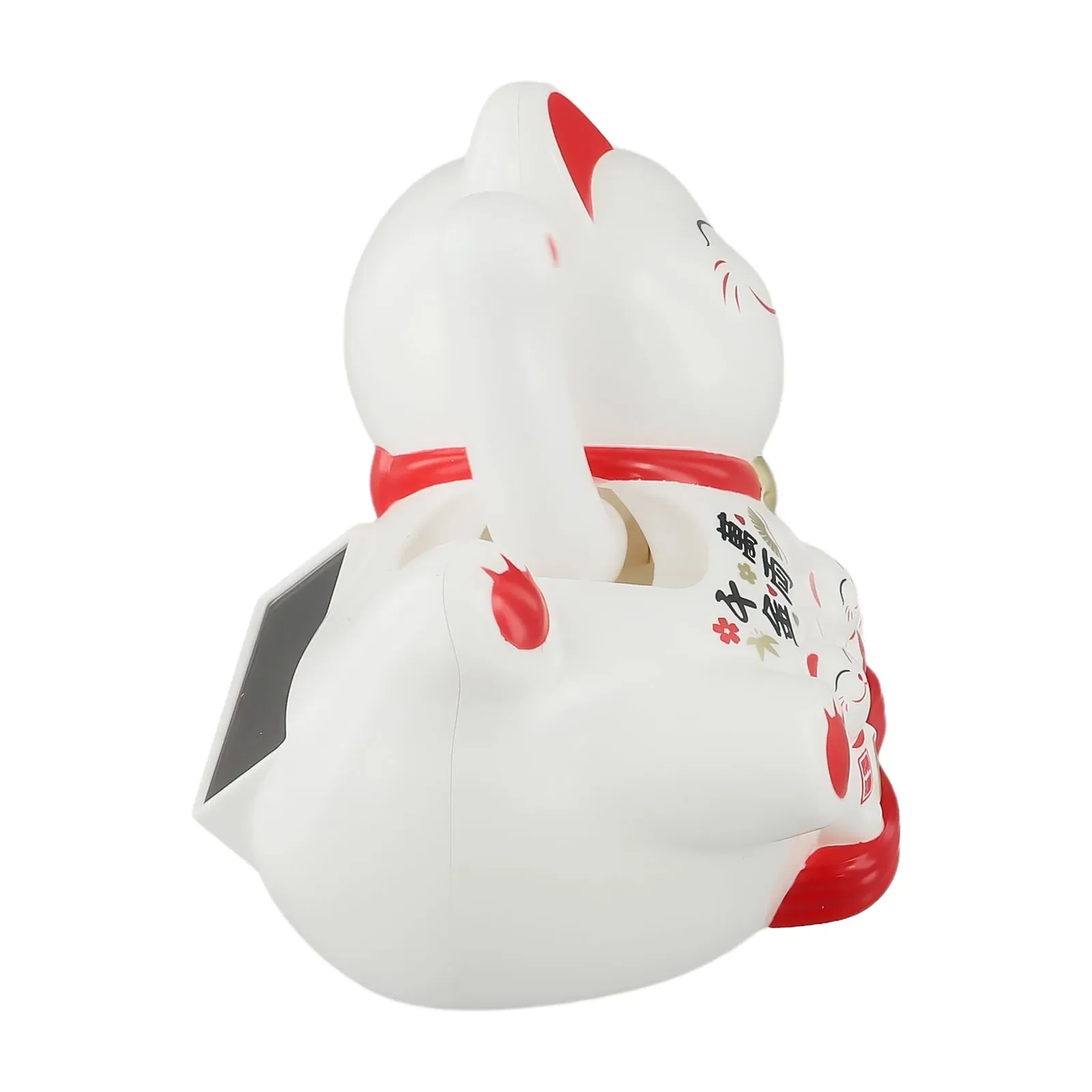 Solar Powered Lucky Cat with Automatic Waving for Shop and Office Desk Decoration Using Renewable Solar Energy