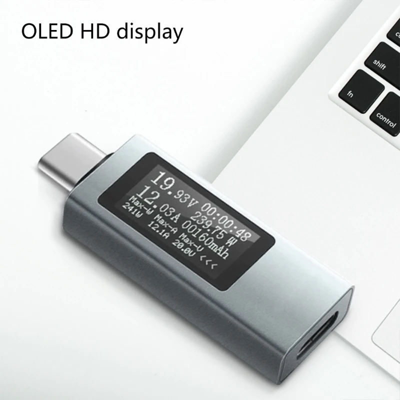 

Многофункциональный тестер напряжения и тока мобильного телефона USB C для повседневного использования 3XUE