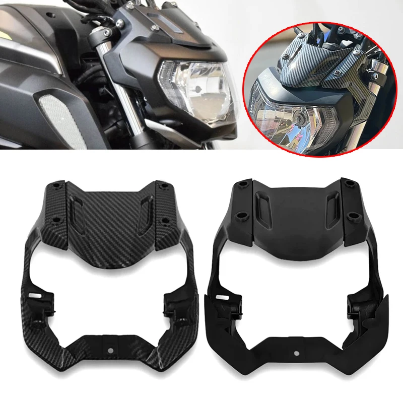 Motorcycle Front Section Fairing Headlight Shroud Cover Front Upper Nose Hood Fit For YAMAHA MT-07 FZ-07 MT 07 FZ07 2018 19 2020