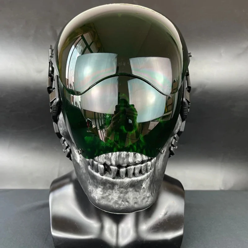 CyberPunk Black Handmade DIY Skull With Light   Masks Music Festival And Rock Scene Props Fit Forhalloween And Party Cosplay