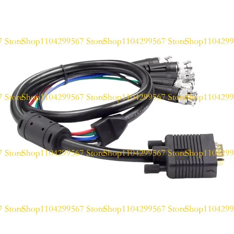 

CS1W VGA до 5 BNC RGBHV CABLE CABLE MALE CONNENTORS Подключение шнура Высокое разрешение для цифровых экранов и мониторов